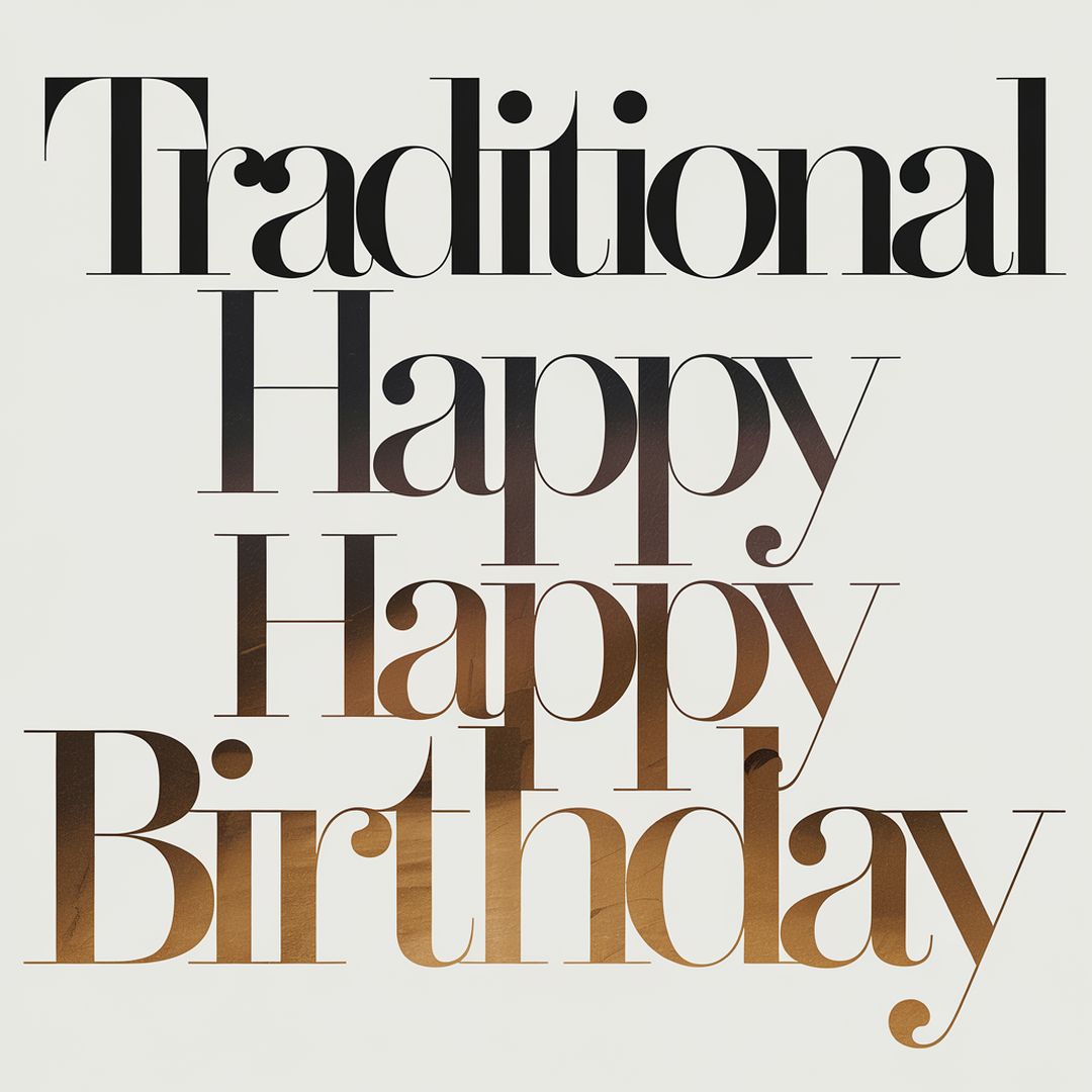 Traditional - Happy Birthday