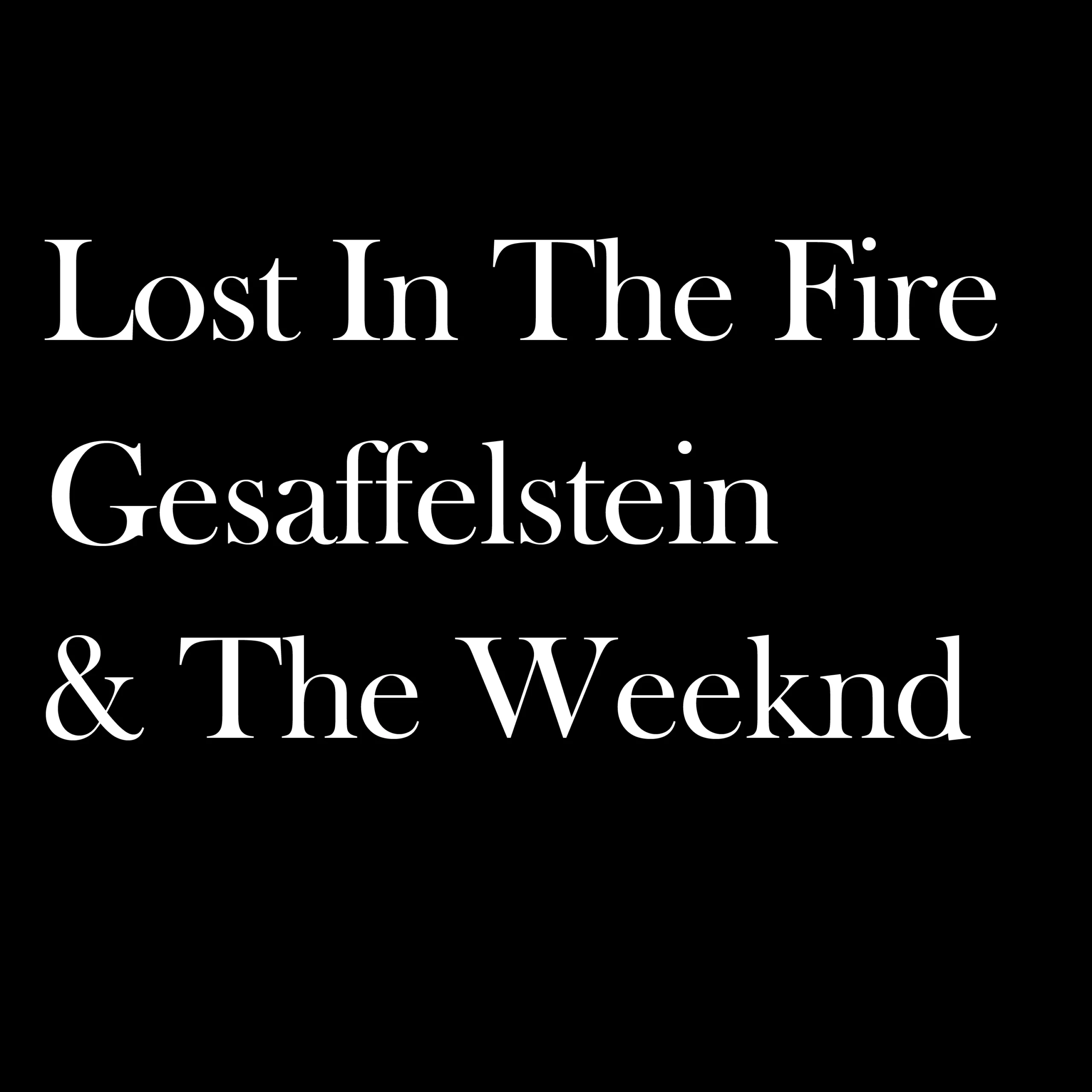Gesaffelstein - Lost In The Fire